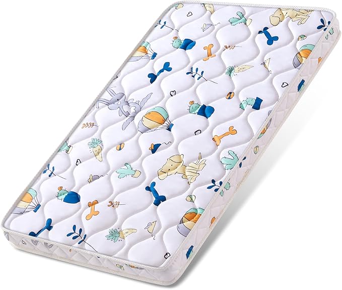 Baby Bassinet Mattress 35x 20 inches- Firm Support and Comfort Premium Foam,Noiseless and Odorless,Hypoallergenic Small Crib Mattress, Fits Moses Basket, Dual Sided with Soft Breathable Fabric