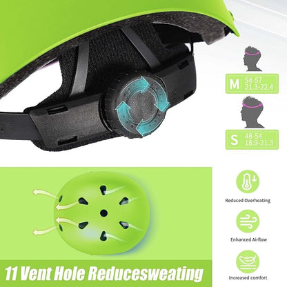Kids Bike Helmet Set Adjustable Helmet for Ages 3-15 Kids Toddler Boys Girls Youth, Multi-Sport Bicycle Skateboarding Football Rollerskating Scooter Rollerblade Balance Bike Helmets