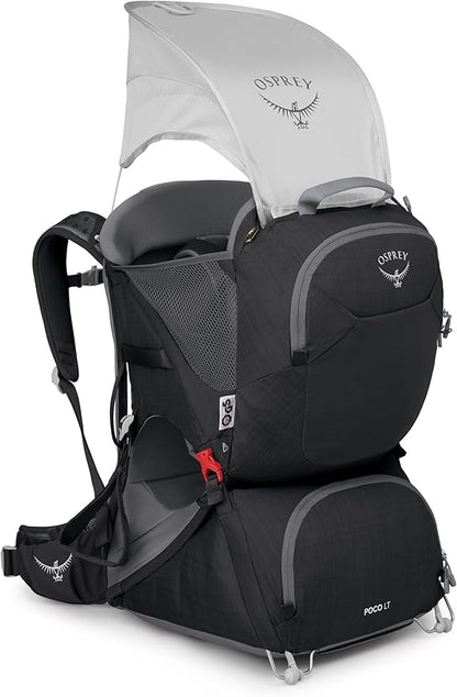 Osprey Poco LT Lightweight Child Carrier Backpack - Compact, Travel-Ready Kid Carrier with Sunshade and Adjustable Fit - Lightweight, Comfortable Hiking Carrier for Toddlers