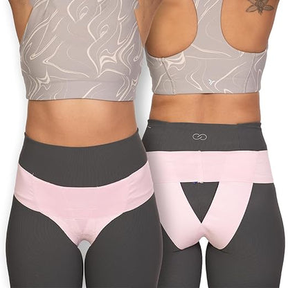 Women’s Pelvic Uterus Support Belt ― Girdle for Prolapsed or Dropped Bladder | Vulvar Varicosities | Postpartum Recovery | Symphysis Pubis | Dysfunction Pain Relief - Low Waist (Pink -