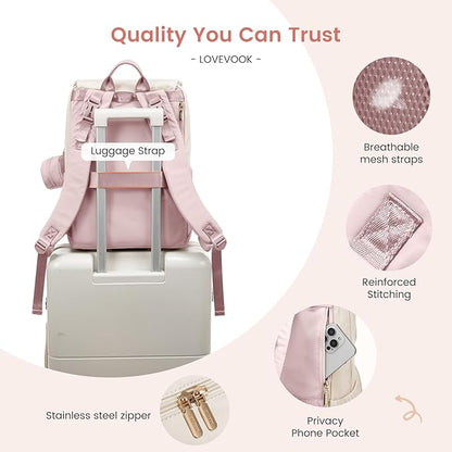 LOVEVOOK Diaper Bag Backpack, Baby Travel Bags for Boys & Girl, Toddler Waterproof Diaper Bag w/Changing Pad, Stroller Straps, Pacifier Case, Newborn Essentials Must Haves Mom