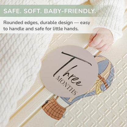 Tiny Trees® Baby Monthly Milestones, Monthly Milestone Signs, Baby Announcement, Baby Age Milestone Keepsakes and Photo Props