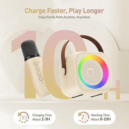 Karaoke Machine for Kids, Karaoke Gifts for Girls Ages 4, 5, 6, 7, 8, 9, 10, 12 +Year Old Birthday Party, 4-12 Years Old Christmas Toys Gift for Girls