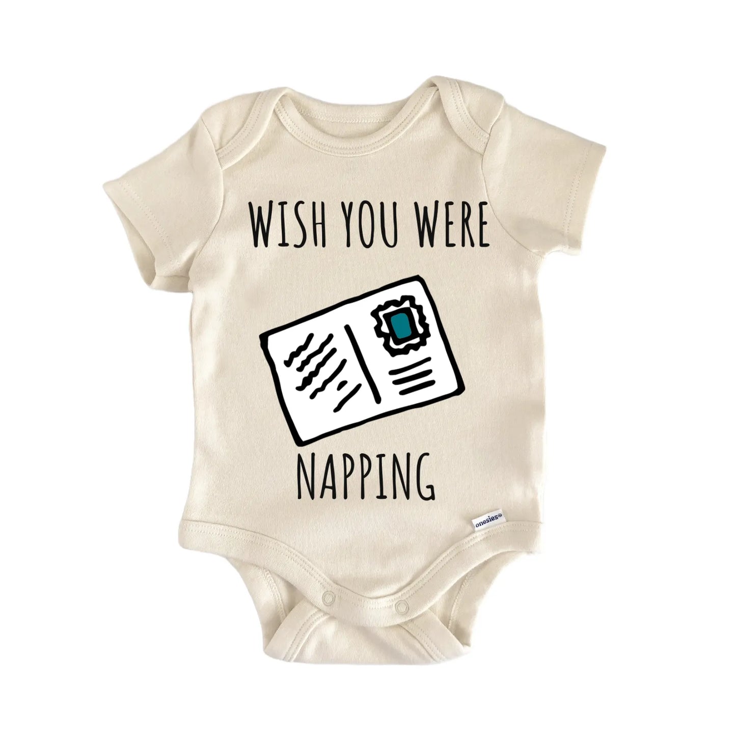Postcard Travel Adventure Airplane Baby Gift Baby Bodysuit