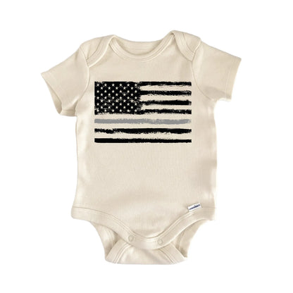 Thin Grey Line Corrections Officer Leo Baby Gift Baby Bodysuit
