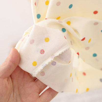 Colorful Polka Dot Sleeveless Western Style Baby Princess Dress