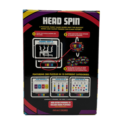 Head Spin Family Fidget Board Game