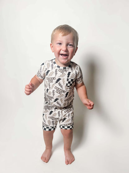 Daddy's Boy Ribbed Bamboo Short Set