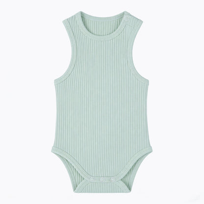 Baby Romper Knitted Ribbed Infant Onesie