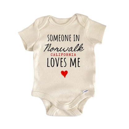 Norwalk California Baby Gift Baby Bodysuit
