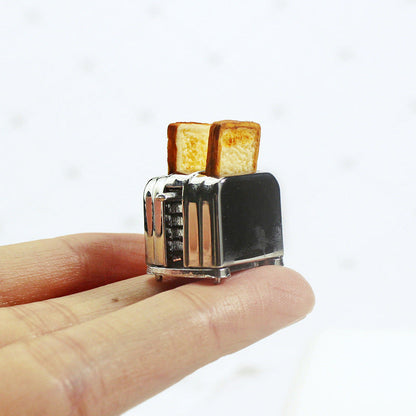 Miniature Candy Toy Kitchen Small Cloth Dollhouse Accessories Mini Breakfast Bread Maker