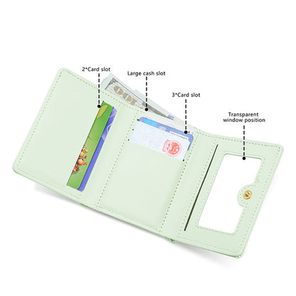 Girl Heart Cartoon Cute Illustration Student Mini Short Wallet