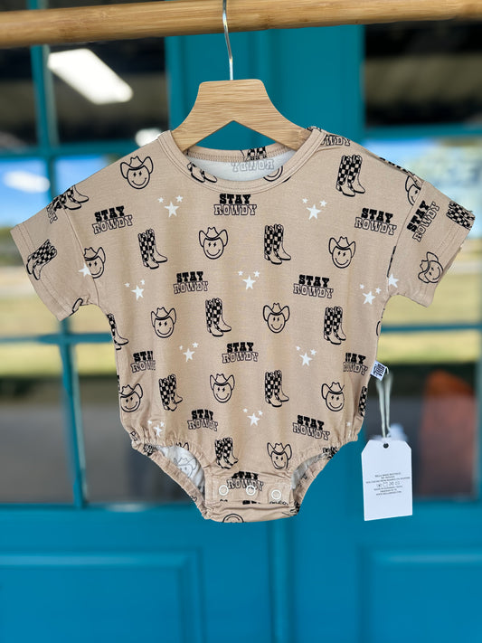 2T Stay Rowdy Oversized Bamboo Romper (FINAL SALE)