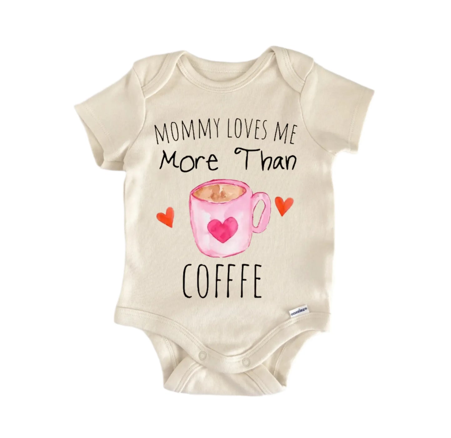 Coffee Latte Love Newborn Baby Onesie® Onesie®
