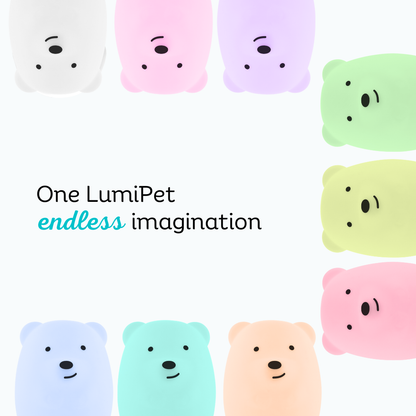 LumiPets® Benny the Bear- Children's Touch Night Light