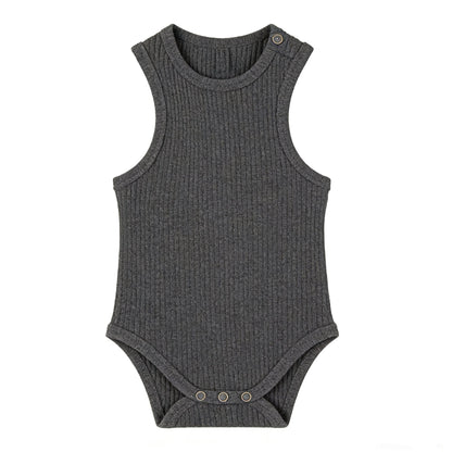 Baby Romper Knitted Ribbed Infant Onesie