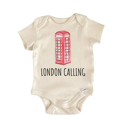 London Telephone Booth Baby Gift Baby Bodysuit