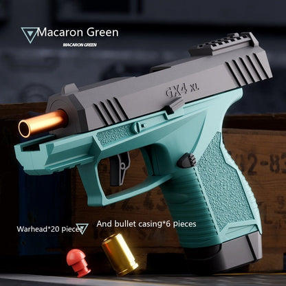 Pocket Continuous Hair Baby GX4 Throw Shell Soft Bullet Gun Launch Toy