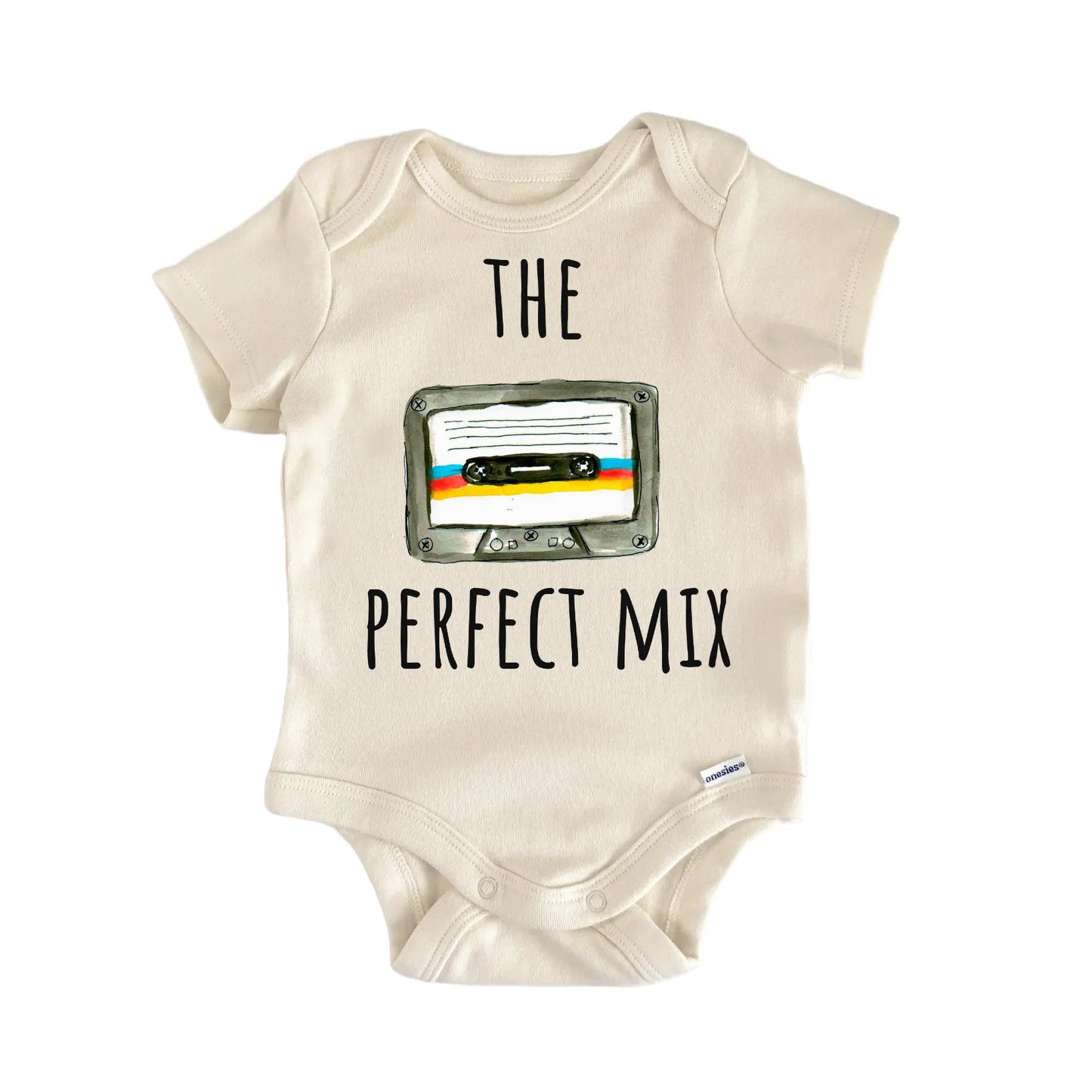 Perfect Mix Cassette Tape Music Baby Gift Baby Bodysuit