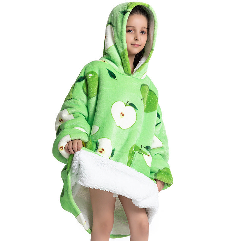 Composite Children's Flannel Lambswool Home Pajamas