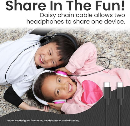 Puro Sound Labs PuroQuiet Plus Kids Noise Cancelling Headphones, Bluetooth Kids On Ear Headphones with Mic, Lightweight On-Ear Design, Studio-Grade Sound (Black)