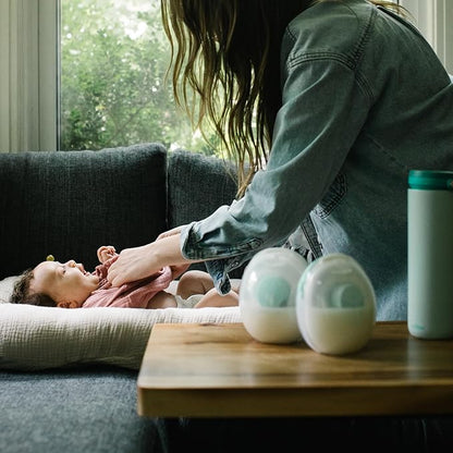 Willow Go - Hands Free Breast Pump - Wearable Breastfeeding Pump - Portable, Electric, Cordless, & 9 Levels of Hospital Grade Suction Strength - Postpartum Essentials - Double Breast Pump