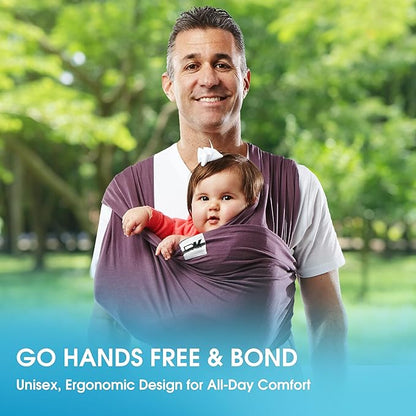 Original Baby K'tan Baby Carrier: #1 Easy Pre-Wrapped, Soft, Slip-On, No Rings, No Buckles | 5 in 1 Baby Sling Gift | The Best Hands Free Infant Wrap For Newborn to Toddler up to 35lb (See Size Chart)