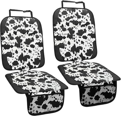 Car Seat Protector for Child Car Seat, 2 Pack Baby Car Seat Covers with Mesh Pockets & Non-Slip Backing 600D Durable Seat Protector