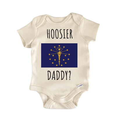 Indiana State Flag Baby Gift Baby Bodysuit