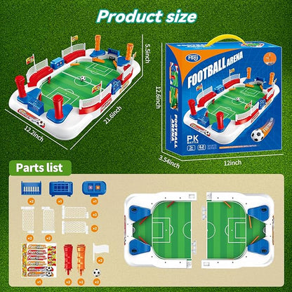 Foosball Table Soccer Game for Kids: Mini Interactive Soccer Board Game - 3 4 5 6 7 8 9+ Year Old Kids Sports Toy for Home Family Party - Fun Birthday Gift for Boys Girls