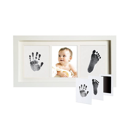 Baby hands and feet with oil