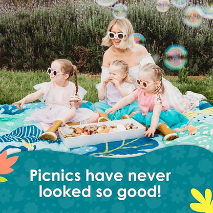 Jumbo Picnic Rug, Premium Large Picnic Mat, 6'7" x 6'7", Outdoor Waterproof Picnic Blanket Beach Mat, Foldable & Waterproof, Picnic Blankets Ideal for Beach & Park, Outdoor Blanket
