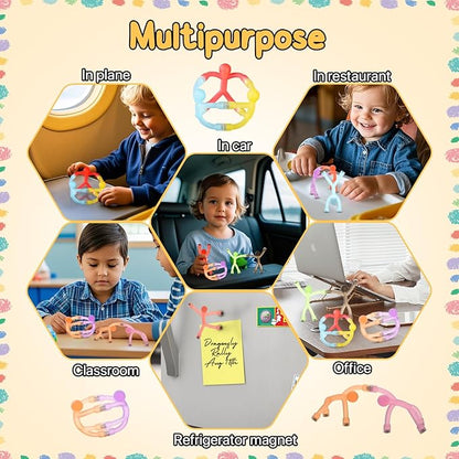 Magnetic Travel Toys for Toddlers Kids 10PCS, Airplane Car Travel Activities Essential, Fidget Toys Road Trip ‌Sensory Toy, Fidgets for Classroom Toys for 3 4 5 6 7 8 Year Old, Gifts for Boys Girls