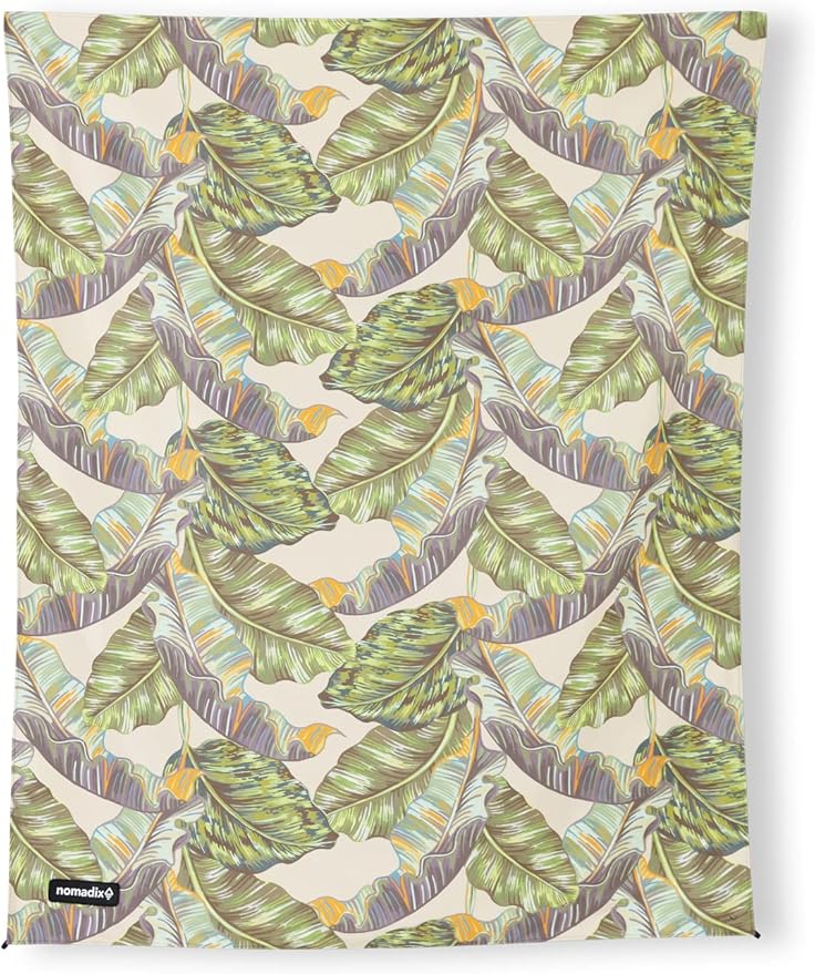 Nomadix Festival Blanket - Perfect for Picnics, Camping, & Lawn Seating - Plush Top & Water Resistant Base - Made with Post Consumer Recycled Materials - Banana Leaf Green - 60x70