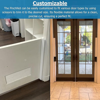 Cardinal Gates PinchNot 180 Degree Door Pinch Guard for Kids Safety-Door Hinge Protector for Babies-CSP24-Door Finger Pinch Shield Single for Front of Door-Child Proof Jamb-Made in USA