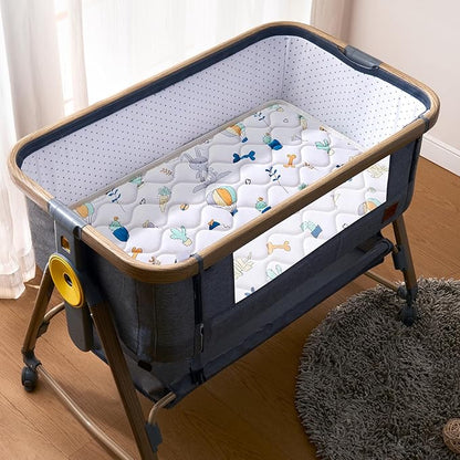Baby Bassinet Mattress 32x 18 inches- Firm Support and Comfort Premium Foam,Noiseless and Odorless,Hypoallergenic Small Crib Mattress, Fits Moses Basket, Dual Sided with Soft Breathable Fabric