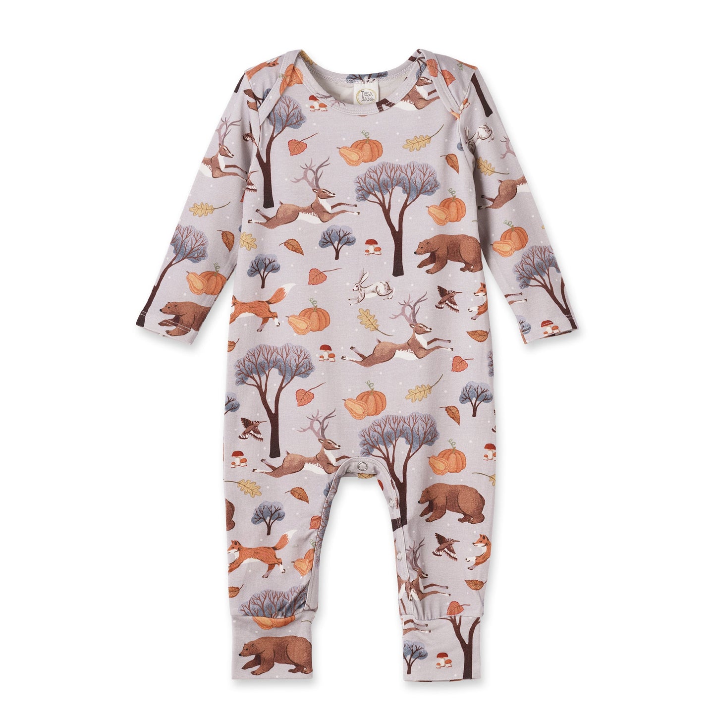 Forest Frolic Baby Romper - Soft Bamboo Fall Outfit