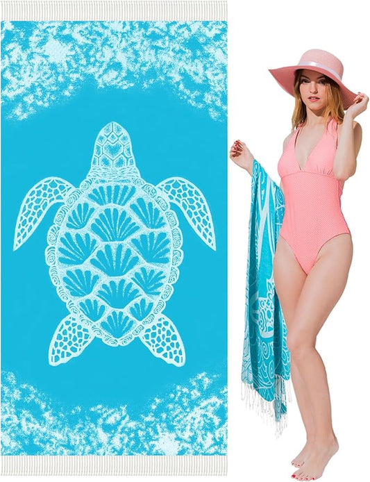 Oversized Turkish Beach Towel Blanket XXL Cotton Sandproof Towels Boho Woven Extra Large Big Sand Free Giant Throw Thick Blankets Huge Quilt XL Picnic Camping Necessities Cloud For Adult Gifts