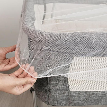 2 Pack Baby Mosquito Net for Stroller, Playard & Bassinet, Reusable Bug Net for Cradles, Carrier, Pack and Plays and Portable Mini Crib, Baby Playpen Mosquito Net Cover, White