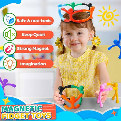 Magnetic Travel Toys for Toddlers Kids 5PCS, Airplane Car Travel Activities Essential, Fidget Toys Road Trip ‌Sensory Toy, Fidgets for Classroom Toys for 3 4 5 6 7 8 Year Old, Kids Stocking Stuffers