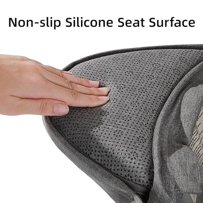 SUNVENO Baby Hip Carrier with Hip Seat, CPC-Certified, Ergonomic Infant Carrier for Newborns & Toddlers up to 45 lbs, Adjustable Waistband, Multiple Pockets, All-Season, Grey