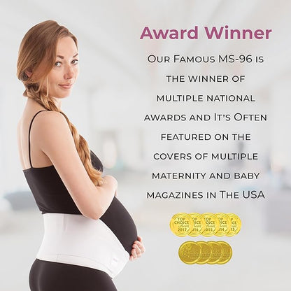 Gabrialla Made in USA Pregnancy Belly Band, Soft & Breathable Maternity Belly Band – Pregnancy Belt for Back, Pelvic & Waist