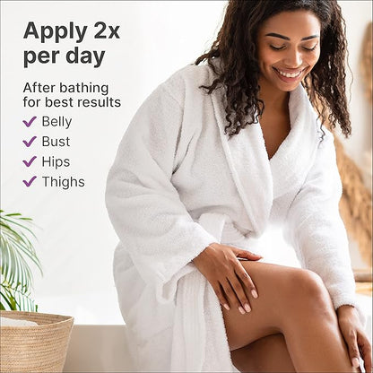 TriLASTIN Maternity Stretch Mark Prevention Cream (4Oz) - Hypoallergenic & Paraben-Free for Pregnancy & Postpartum - Maternity Belly Cream (2 Pack)