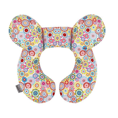 KAKIBLIN Baby Neck Pillow, Upgraded Baby Support Pillow,Baby Neck Support Pillow for Carseat, Newborn Neck Support for Car Seat,Pushchair,Travel (Flower)
