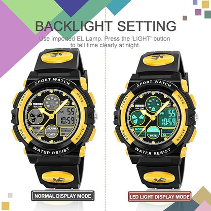 ATIMO LED Multi Function Waterproof Watch for Kids - Kids Gifts