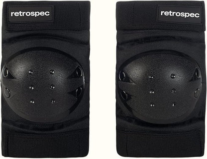 Retrospec Knee Pads, Elbow Pads & Wrist Guards for Men, Women & Kids - Protective Gear for Skateboarding, Roller Skate, Rollerblade, BMX & Scooter - Multi Sport Pad Set