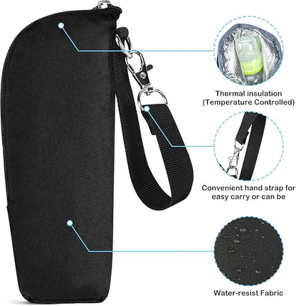 Accmor Baby Bottle Cooler Tote Bags, Insulated Breastmilk Cooler Bag, Nursing Bottle Cooler Warmer Bag for Nursing Mom Daycare Travel