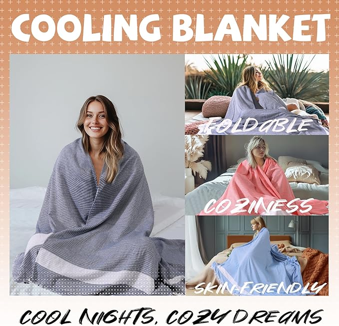 Lightweight Woven Throw Blanket Large Soft Travel Essentials Airplane Accessories Long Flight Necessities Airport Must Haves Plane International Flying Stuff Airline Items Oversea Umrah Need Purple