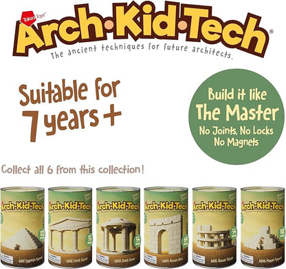 Taksa Toys Ancient Pyramid Egypt Stem Toys Educational Stackable Building Blocks Bricks for Kids Ages 7 8 9 10+ Years Old, Creative Architectural Learning Games, Montessori Toys for Children, 122 Pcs
