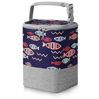 Accmor Breastmilk Cooler Bag, Baby Bottle Cooler Bags, Insulated Bottle Cooler Tote Bags On The Go, Fits 4 Large 8oz Bottles, for Nursing Mom Daycare Travel